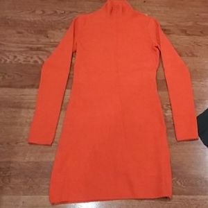 Versus orange fitted dress